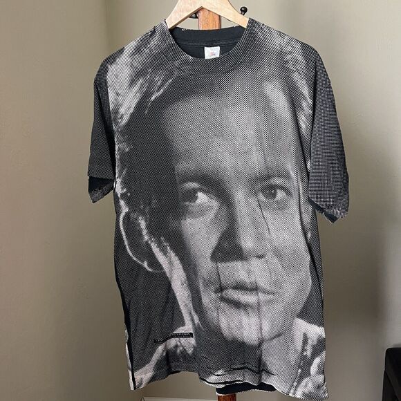 Star Trek Shirt Large Vintage 90s Paramount Studios Sci Fi AOP All Over Tee - Picture 2 of 10